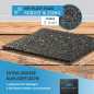 Preview: 3mm Terrassenpad - 200 x 200 mm Terrassenpads, Gummigranulat-Pads, Terrassenbau